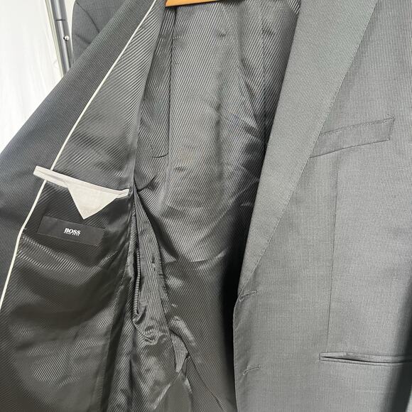 Hugo Boss Blazer The James 4 Guabello Super 120 Men's 40R Virgin Wool Sport Coat - Picture 6 of 13